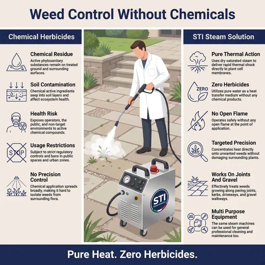 Chemical Free Steam Weed Control 2